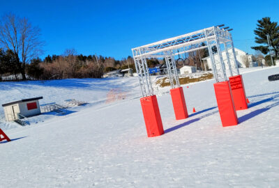 Parcours d'obstacles mobile hivernal • Course à obstacles d'hiver • 123 Ninja Go !