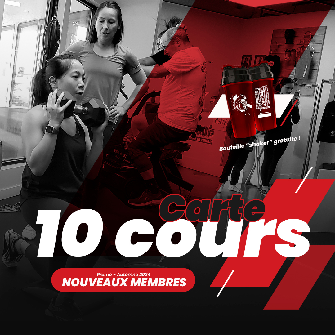 Promotion - Carte de 10 cours • SpartanFit • Sainte-Julie